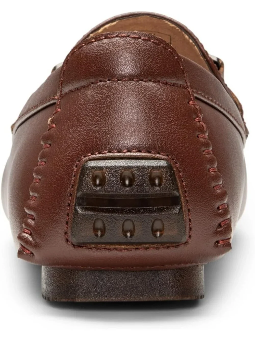 Men's Brown Faux Leather Loafers Slip On Flexible and Comfort Moccasins Shoes